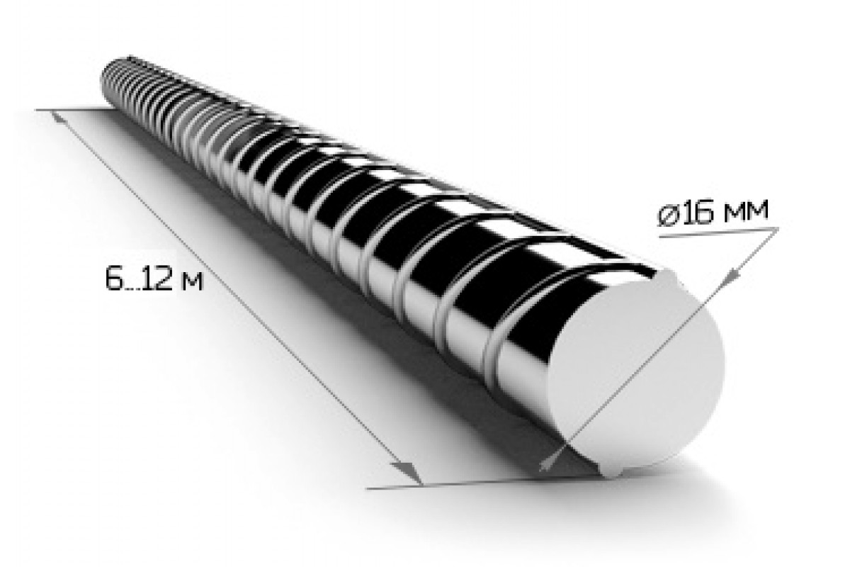 Арматура 16мм класс а3 рифленая 2 9м