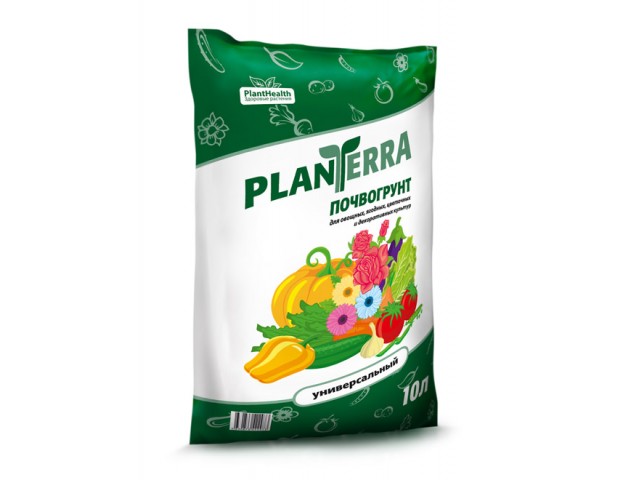 PlanTerra - универсальный, 10л, грунт  для садово-огородных растений