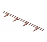 Снегозадержатель трубчатый дл 3000мм (3005) красное вино 