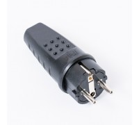 Вилка электрическая прямая каучук16А 250в IP44 UNIVersal 602227