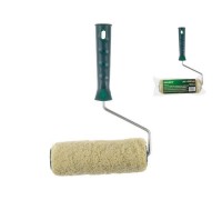 Валик 180 мм х 42 мм, полиакрил, пластиковая ручка, зеленый, Волат