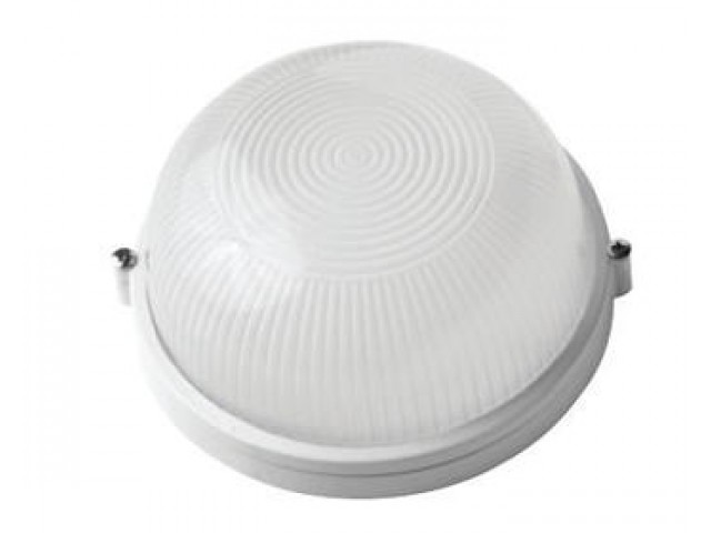 Светильник НПП 1101 круг (белый) IP54 Е27 100Вт без решетки
