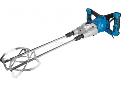 Миксер строительный BULL BM 1618, 1800 Вт, 2 венчика, 2 скорости, НЕХ13, рег об, кабель 4м, коробка