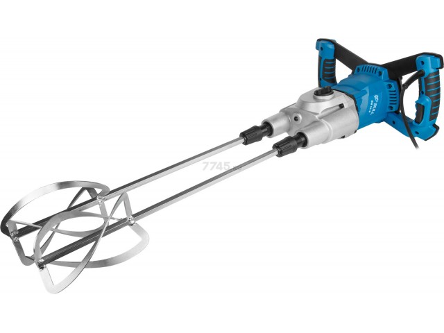 Миксер строительный BULL BM 1618, 1800 Вт, 2 венчика, 2 скорости, НЕХ13, рег об, кабель 4м, коробка