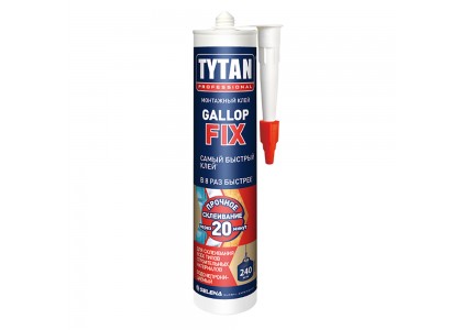 Клей TYTAN Professional Gallop Fix монтажный белый 290 мл