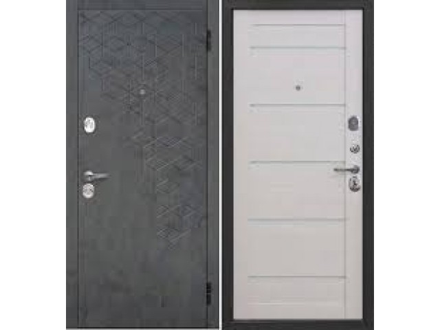Дверь входная металлическая Феникс 10,5 см лиственница беж царга 960х2050 правая