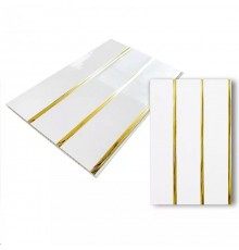 Панель ПВХ 2950*240мм 3-х секционная Золото (10шт=7,08м2)