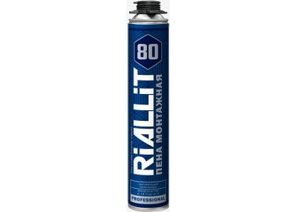 Монтажная пена професс PROFFLEX RIALLIT 80 зимняя 850 мл