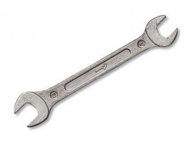 Ключ рожковый, 22 х 24 мм, оцинкованный, Россия