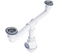 Сифон для раковины Ани A3000, 1 1/2х40мм, двойной