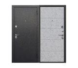 Дверь металлическая 7,5 см Гарда Букле черный/Бетон снежный 960х2050 правая