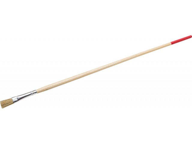 Кисть круглая тонкая № 6/8 мм,  натуральная щетина, деревянная ручка, Stayer