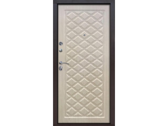 Дверь входная металлическая Kamelot Винорит беленый дуб 960х2050 левая