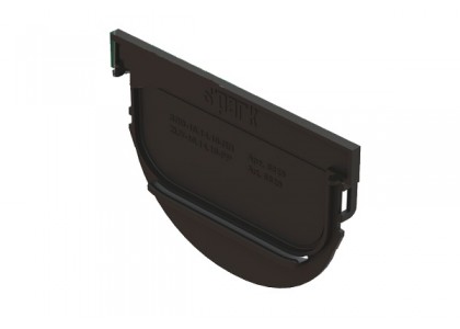 Заглушка торцевая S'park ЗЛВ-10.14.10-ПП для лотка водоотводного пластикового 6829