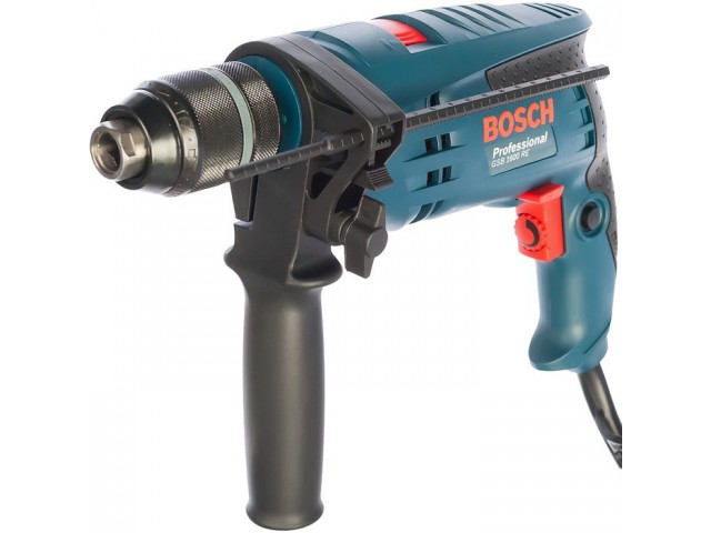 Дрель ударная Bosch GSB 1600 RE, 700 Вт, БЗП 13 мм, 0-3000 об/мин, коробка