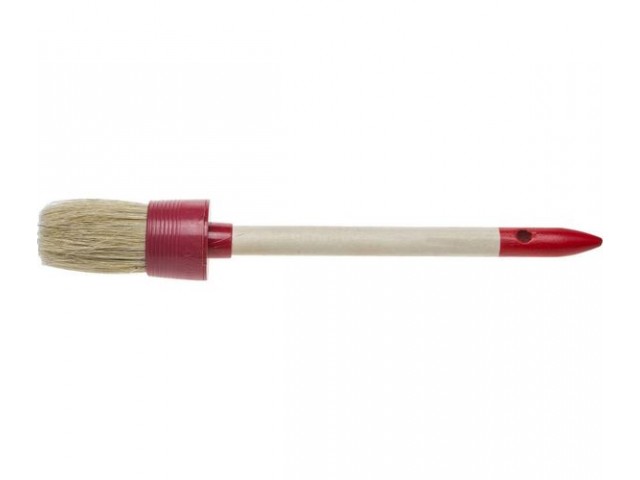 Кисть круглая № 8/35 мм,  натуральная щетина, деревянная ручка, Stayer