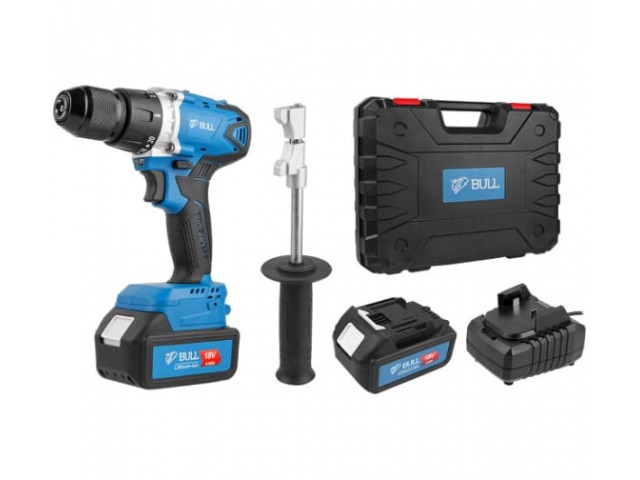 Дрель-шуруповерт АКБ BULL SR 1802 бесщеточный 18 В