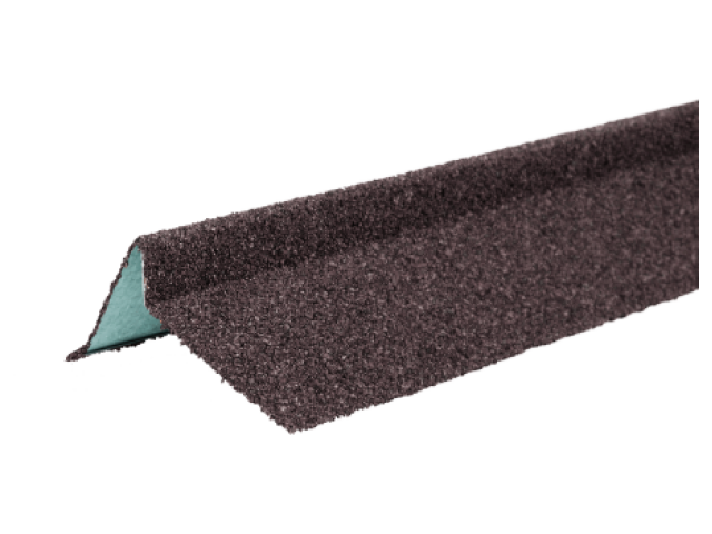 Планка торцевая Технониколь с гранулятом правая коричневая (1,25 м)