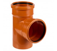 Тройник D110/110мм угол 87 для наружней канализации