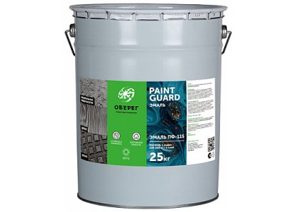 Эмаль ПФ-115 PaintGuard черный 25 кг ГОСТ