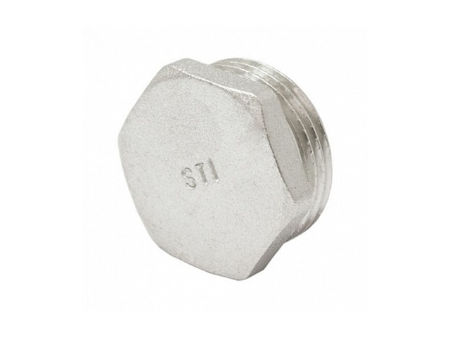 Заглушка 40 в трубу никелированная НР