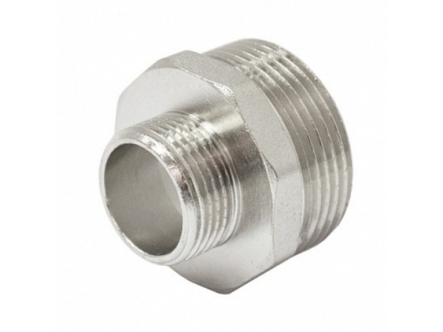 Ниппель переход 32х40 никелированный НР-НР