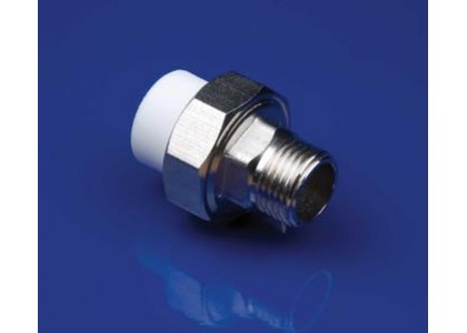 Муфта полипропиленовая PP-R комб. D63x2 НР разъем