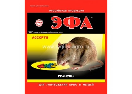 Эфа ассорти Хит средство от грызунов гранулы 125г