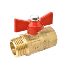 Кран шаровой Галлоп Практик 131 0103253 ДУ15 ВР/НР бабочка