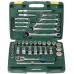 Набор слесарно-монтажного инструмента, ключи-головки-трещётки, Cr-V, 38 предметов, Kraftool