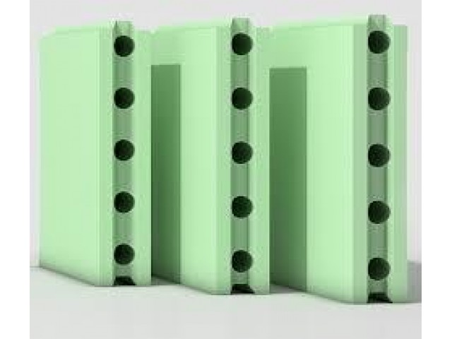 Плита пазогребневая пустотелая влагостойкая 667х500х80 мм (1 пал - 45 шт)