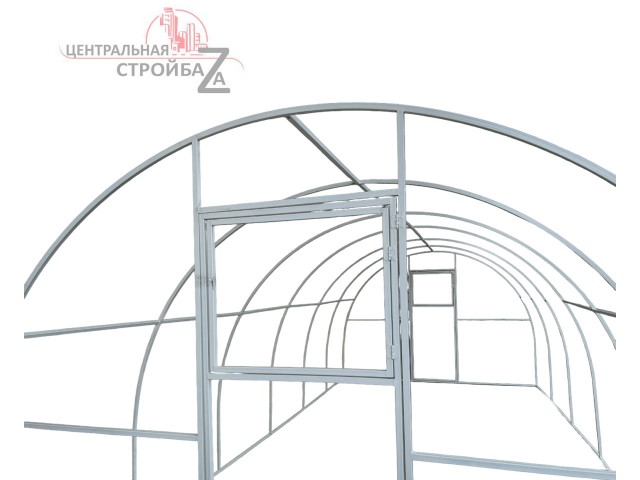 Готовая теплица Кормилица 3х6х2,1м окрашенная с поликарбонатом Томато, крепежом и брусом
