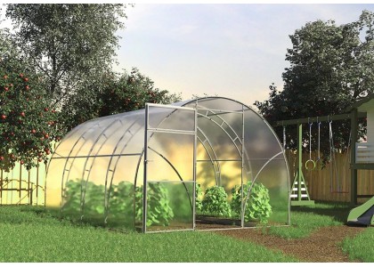 Теплица Фермер 6х3х2,1м ОКРАШЕННАЯ+Поликарбонат (не для продажи)