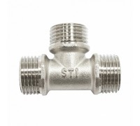 Тройник 20 никелированный НР-НР-НР