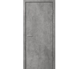 Полотно дверное ПВХ 600 цемент темный (черная кромка)