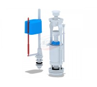 Арматура Ани Пласт верт 1/2  белая пластик кнопка WC 6550MH с нижней подводкой