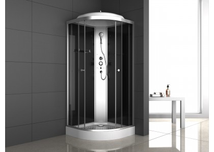 Душевая кабина 90*90*215 н/п ODA 8420 Р белая тонированное стекло 