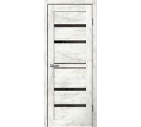 Полотно дверное остекленное 600х2000 ель альпийская черное стекло В1