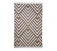 Коврик для ванны Пасьянс хлопок бежевый 50x80см