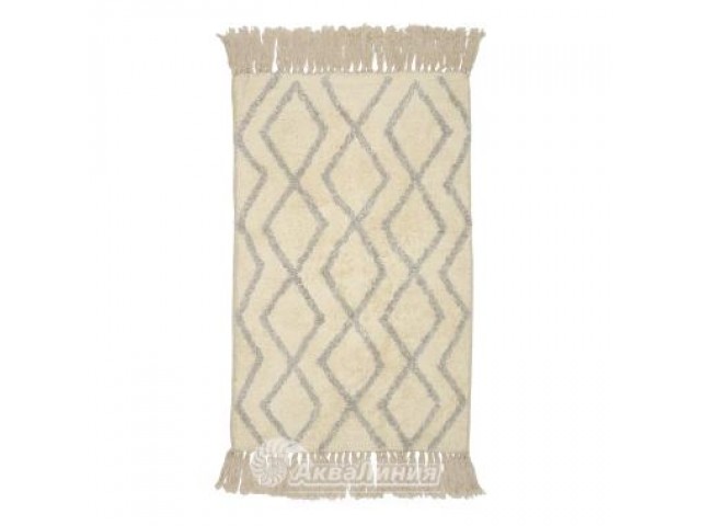 Коврик для ванны хлопок серый 50x80см