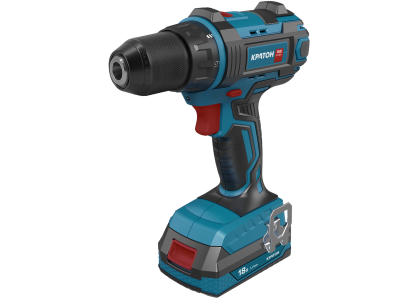 Дрель-шуруповерт Кратон BCD18-OFA SET 2х2А/ч, 18В, 0-450/0-1750об/мин, 50Нм,  кейс
