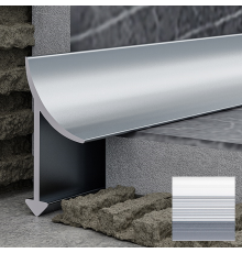 Профиль для керамической плитки РП-АКП-08 2,7м анодированный серебро матовый