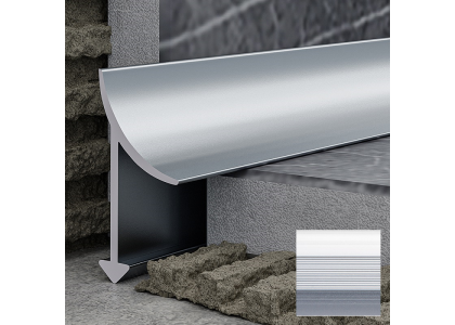 Профиль для керамической плитки РП-АКП-08 2,7м анодированный серебро матовый