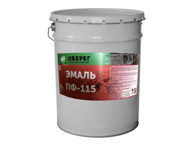 Эмаль ПФ-115 PaintGuard черный глянцевый 25 кг ТУ