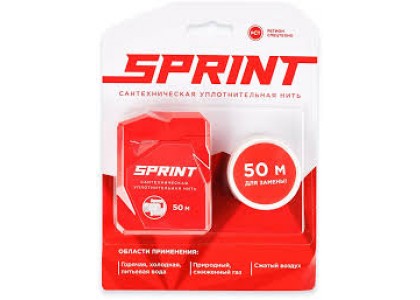Уплотнительная нить 50м бокс блистер Sprint