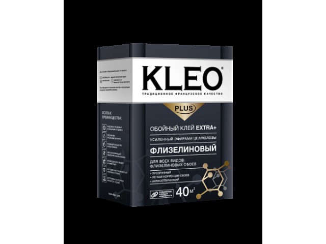 Клей обойный KLEO EXTRA PLUS 40 м2 (240 г.) флизелин