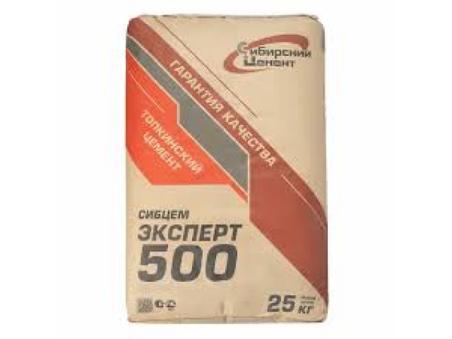 Цемент Топкинский Эксперт 500 ЦЕМ I 42,5 Б* мешок 25кг (64)