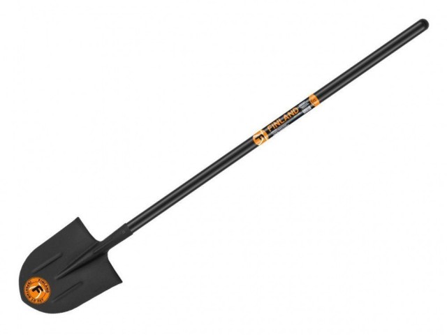 Лопата штыковая с ребрами жесткости, с удлиненным деревянным черенком 1440 мм, Finland 1508-Ч