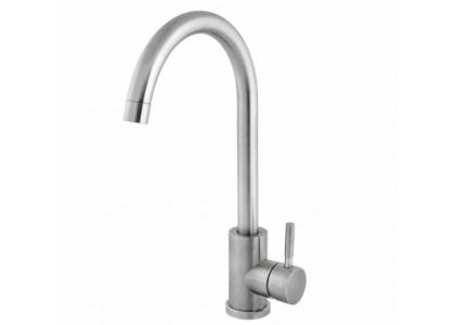 Смеситель для кухни Rusant нержавеющая сталь,картридж D35,гайка  390