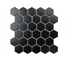 BLACK GAMMA мозаика керамическая матовая чип 51х59х5 мм лист 272х282 мм на сетке (20шт/кор)